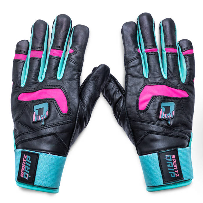 Sportz Drip Batting Gloves (Black/Pink)